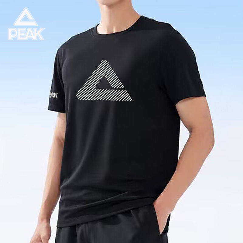匹克大三角短袖t恤速干衣男