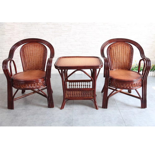 阳台喝茶椅三件套真藤椅简约现代