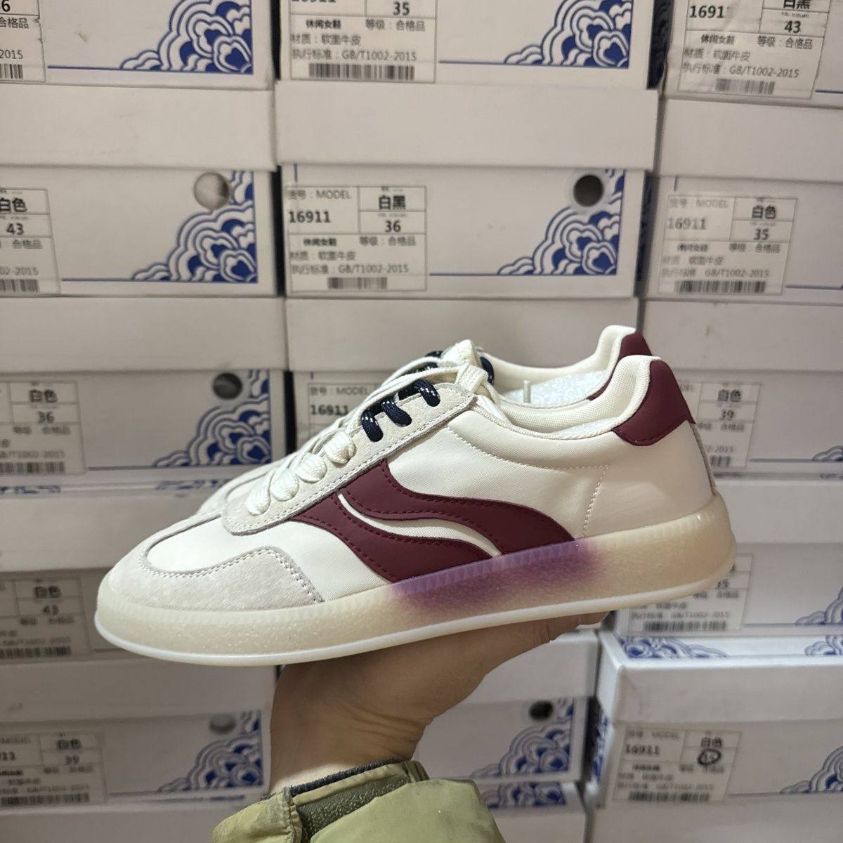 品牌商场撤柜断码平底真皮德训鞋女春秋登山运动休闲板鞋女新品潮,女鞋,德训鞋,淘宝优惠券,粉丝福利购,淘宝优惠卷