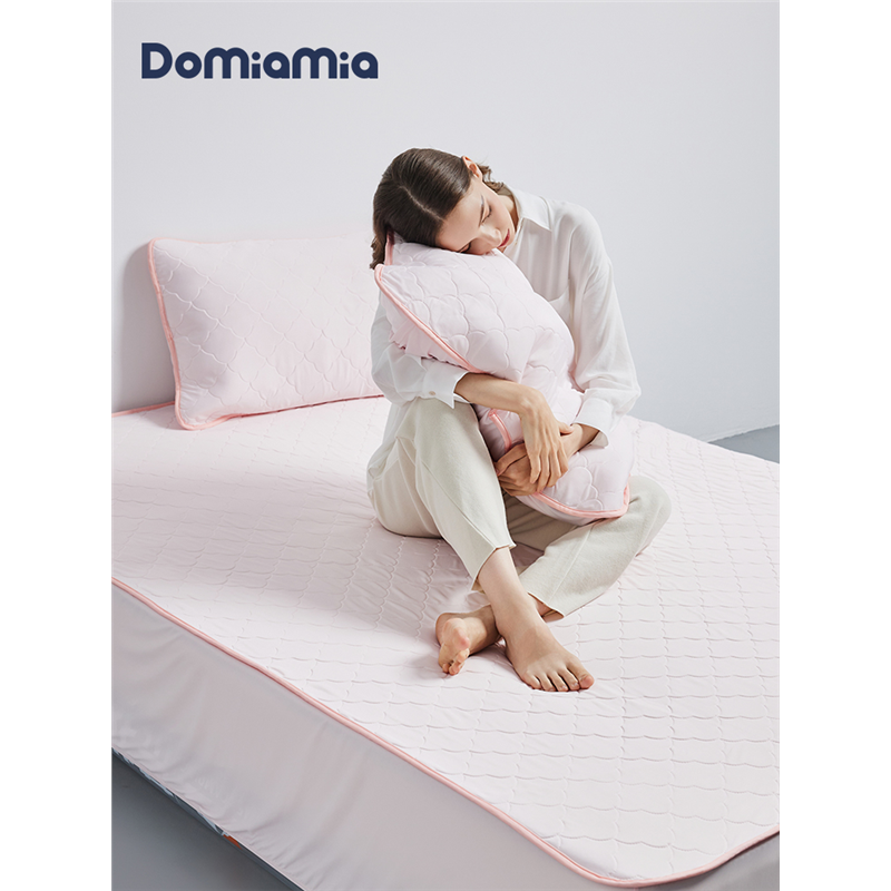 Domiamia夏季凉感床垫冰丝凉席床笠成人婴儿可用抗菌软垫可水机洗