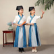 荷香艺梦儿童短袖 汉服国学服装 女男童夏小学生三字经弟子规演出服
