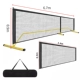 Подставка для сетки Pickleball [желтая] Полная сетка профессионального уровня + бесплатная половина сетки + бесплатная сумка для хранения