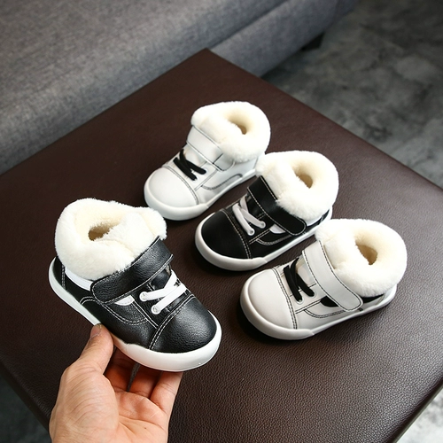 Туфли для раннего возраста, зимняя детская обувь подходит для мужчин и женщин, 6-12 мес., мягкая подошва, 1-2 лет
