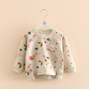 宝宝花朵套头上衣