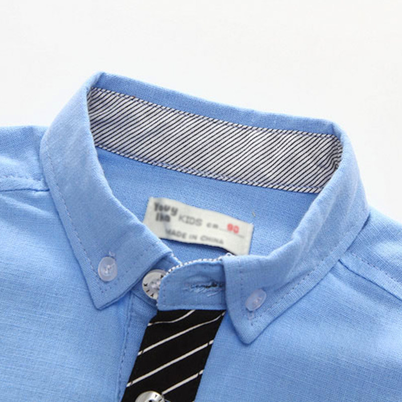 Chemise garcon à manche longue - Ref 2074395 Image 4