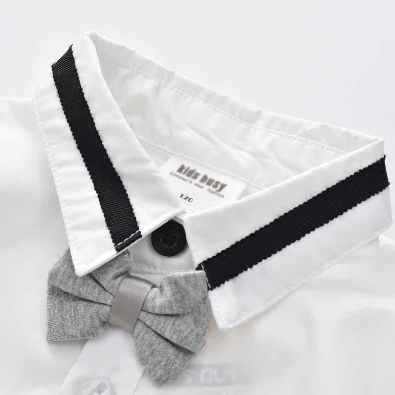 Chemise garcon à manche longue - Ref 2081938 Image 4