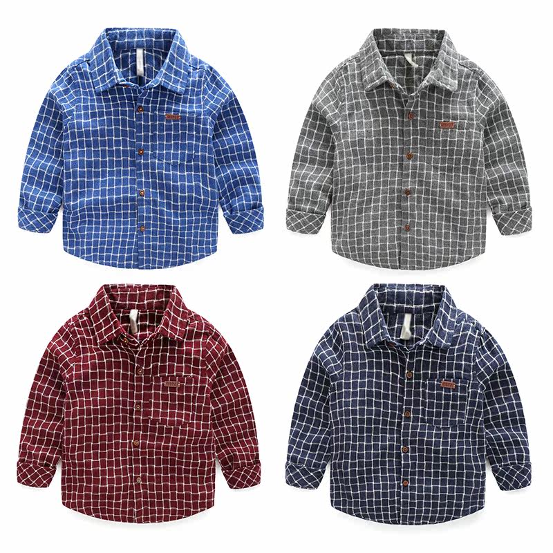 Chemise garcon à manche longue - Ref 2074510 Image 1