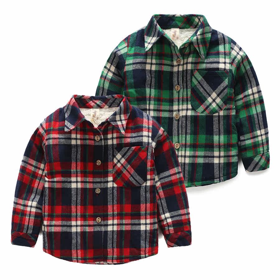 Chemise garcon à manche longue - Ref 2081952 Image 1