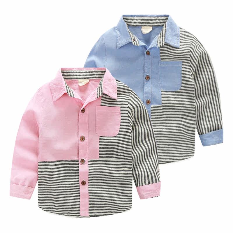 Chemise garcon à manche longue - Ref 2081962 Image 1