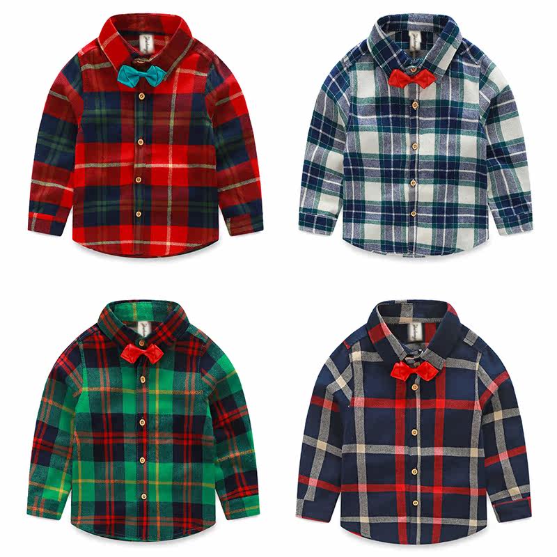 Chemise garcon à manche longue - Ref 2081957 Image 1