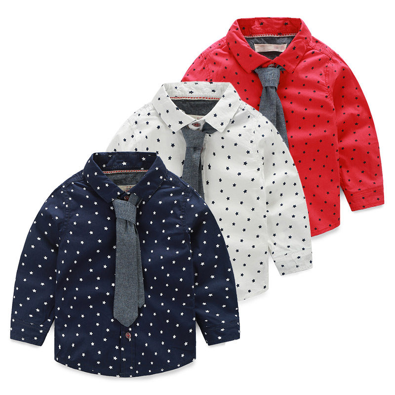 Chemise garcon à manche longue - Ref 2081895 Image 1