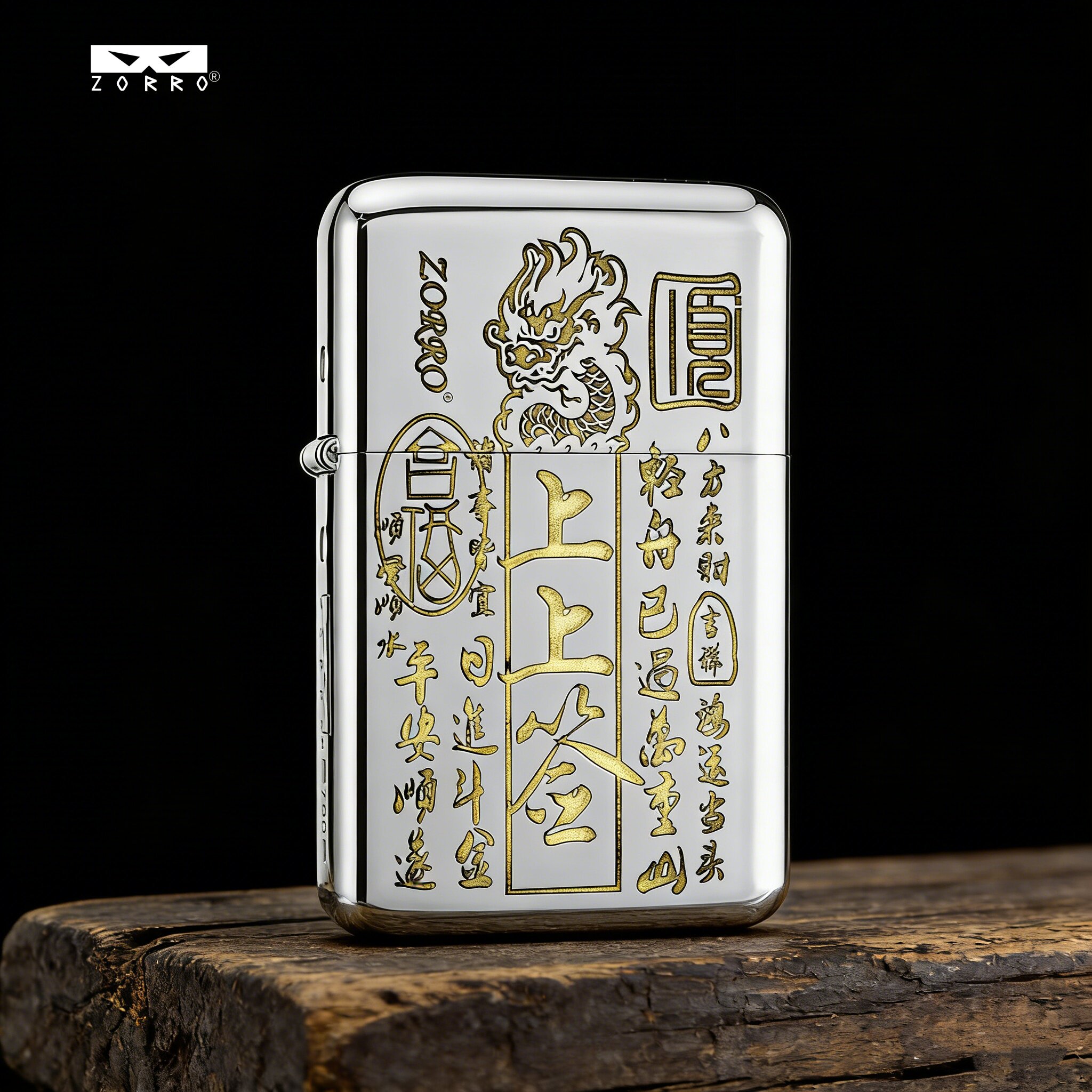 佐罗三代超薄煤油打火机790上上签精雕防风限量创意潮生日礼物男