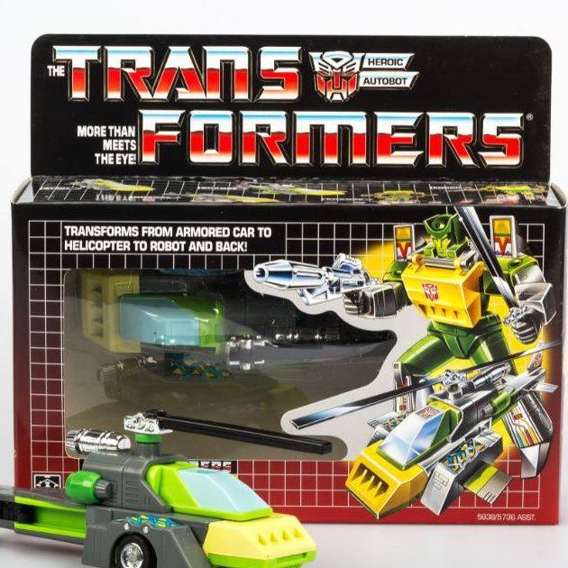 变形玩具金刚G1弹簧复刻版1984动画直升机全新盒装未拆封