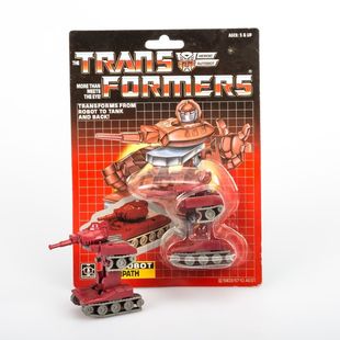 动画1984 变形玩具金刚 士兵级 战戟 霸天虎全新未拆封卡板