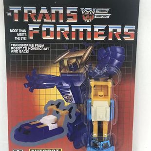 变形玩具金刚 G1 浪花 金属色带热感贴 士兵级 动画 全新卡板装