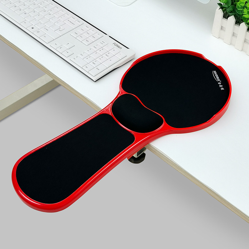 jincomso升级版桌椅两用电脑手托架带记忆棉护腕垫托臂托板办公电脑桌托架可旋转手托板缓解酸痛肘托手臂支架