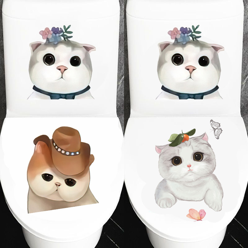 厕所装饰马桶盖贴纸全贴坐便墙贴画防水贴搞笑卫生间自粘翻新改造,家居饰品,马桶贴,淘宝优惠券,粉丝福利购,淘宝优惠卷