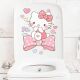 hellokitty马桶贴纸马桶盖贴画防水墙贴可爱遮丑贴卫生间装 饰KT猫
