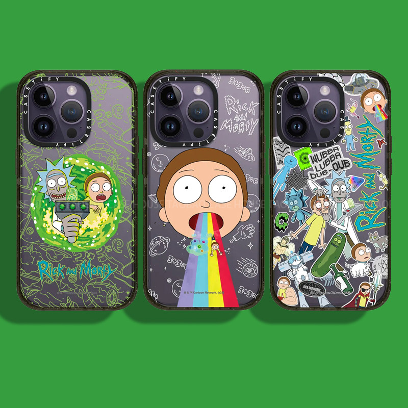 莫蒂和瑞克卡通联名适用苹果iphone15promax手机壳iphone12全包14新款