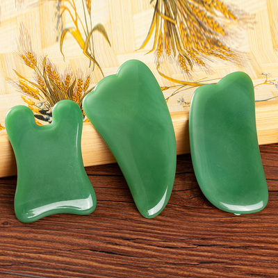 刮痧板颈椎专用面部颈部美容背部全身通用天然玉石眼脸部刮痧板女