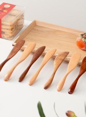 木质简约实木果酱刀抹黄油刀牛油刀吐司果酱抹刀花生酱涂抹面包刀