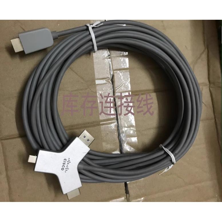 思科拆机 CAB-HDMI-MUL4K-9M HDMI转换线MINIDP三合一高清线