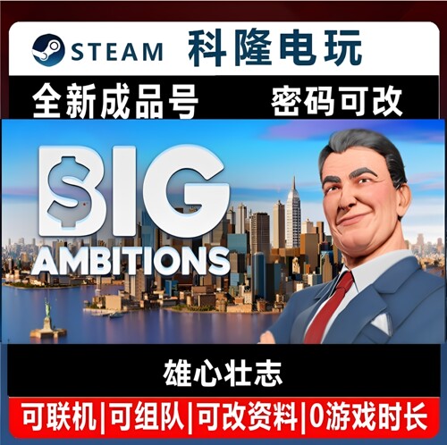 Steam正版 Big Ambitions 雄心壮志 全新0时长成品号