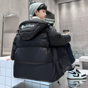 男童羽绒服冬装2025新款潮品中长款秋冬季加厚外套大童加厚酷帅潮
