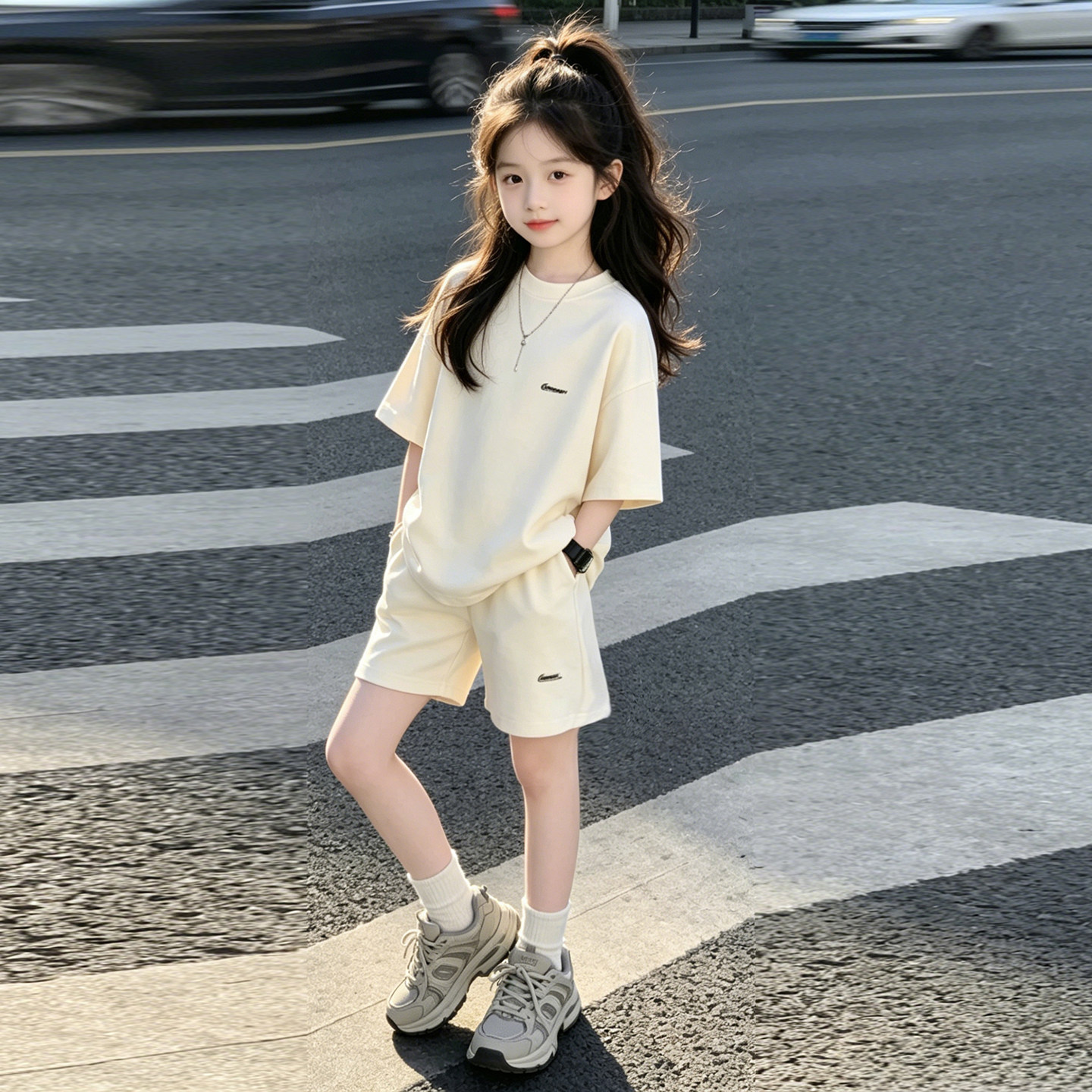 2026新款女童夏季运动服套装潮品