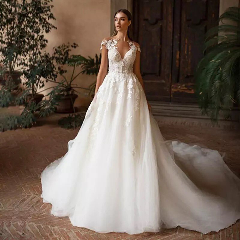 BOHO 웨딩 드레스 A 라인 신부 드레스 웨딩 드레스 아프리카