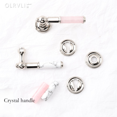 olrvli法式复古静音双开门锁