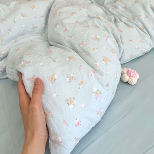 新品碎花~A类母婴级全棉有氧双层纱四件套全棉纱布宿舍三件套卡通