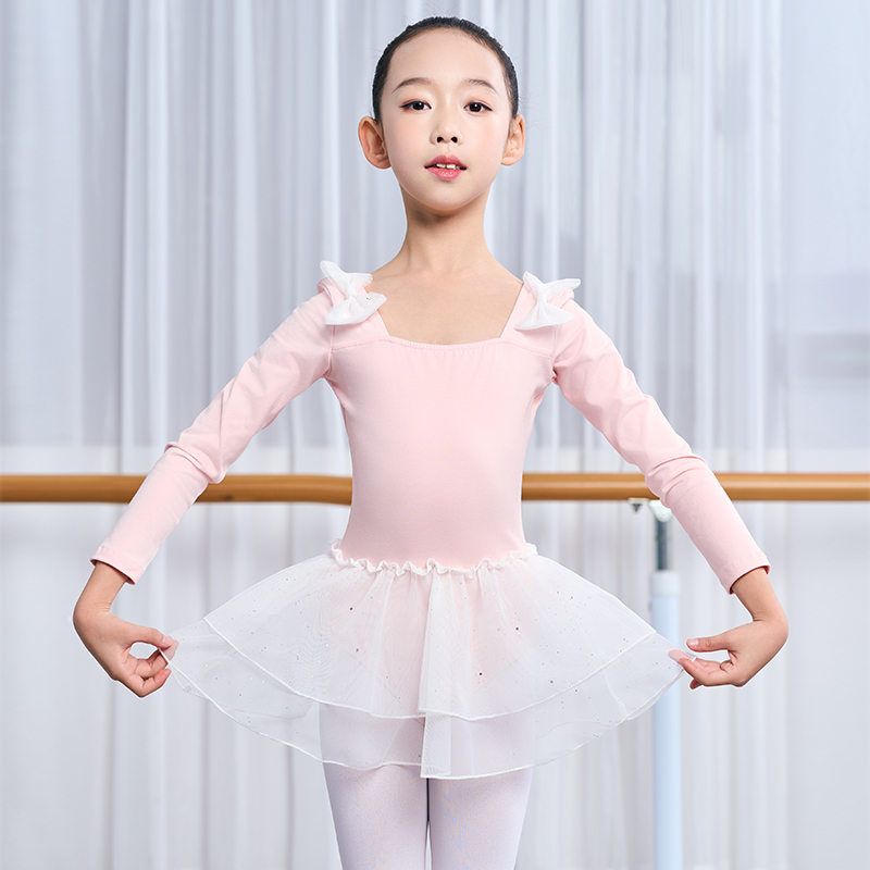 女夏短袖练功服女童公主裙