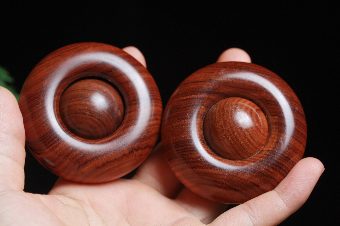 정통 황화리 전송 비즈 핸드 피스 샌들우드 SHILAI 핸드볼 60MM 비즈 남성용 디스크 장난감 재생