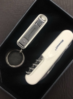 正品韩国可威尔Kowell指甲刀不锈钢超薄指甲钳套装多功能军刀