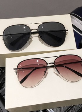 新款高级飞行员超酷大框蛤蟆镜男