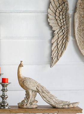 出口美国孔雀庭院花园样板房摆件