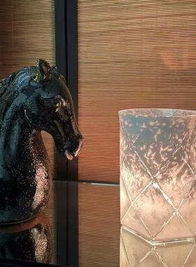 玻璃多边形烛台桌面装饰摆件玻璃