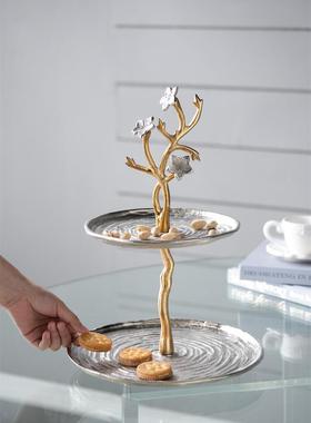 ABHOME印度进口铝制银杏叶首饰盘