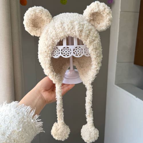 手工编织毛线帽子材料包