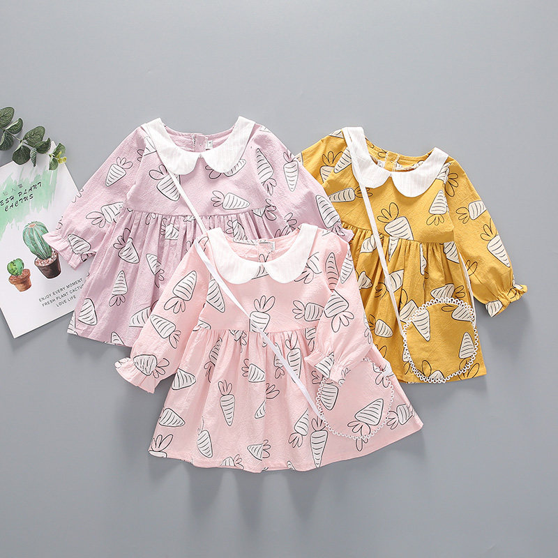 宝宝纯棉长袖连衣裙春秋款4-5-6-7-8-9个月婴儿裙子0-1-2-3岁女童,童装/婴儿装/亲子装,连衣裙,淘宝优惠券,粉丝福利购,淘宝优惠卷