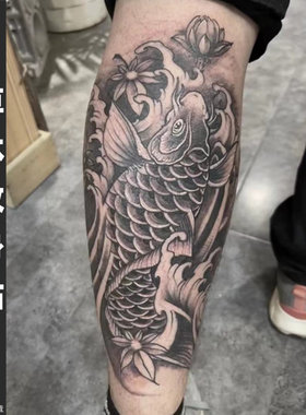 云纹刺青草本纹身贴洗不掉