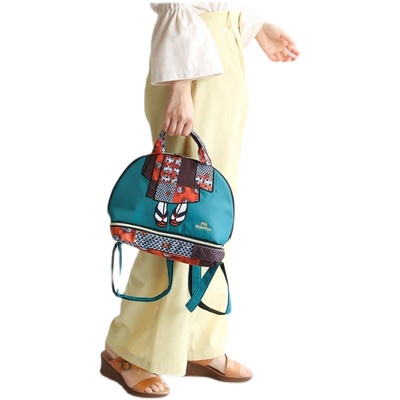 美腿包休闲女手提斜跨双肩包刺绣