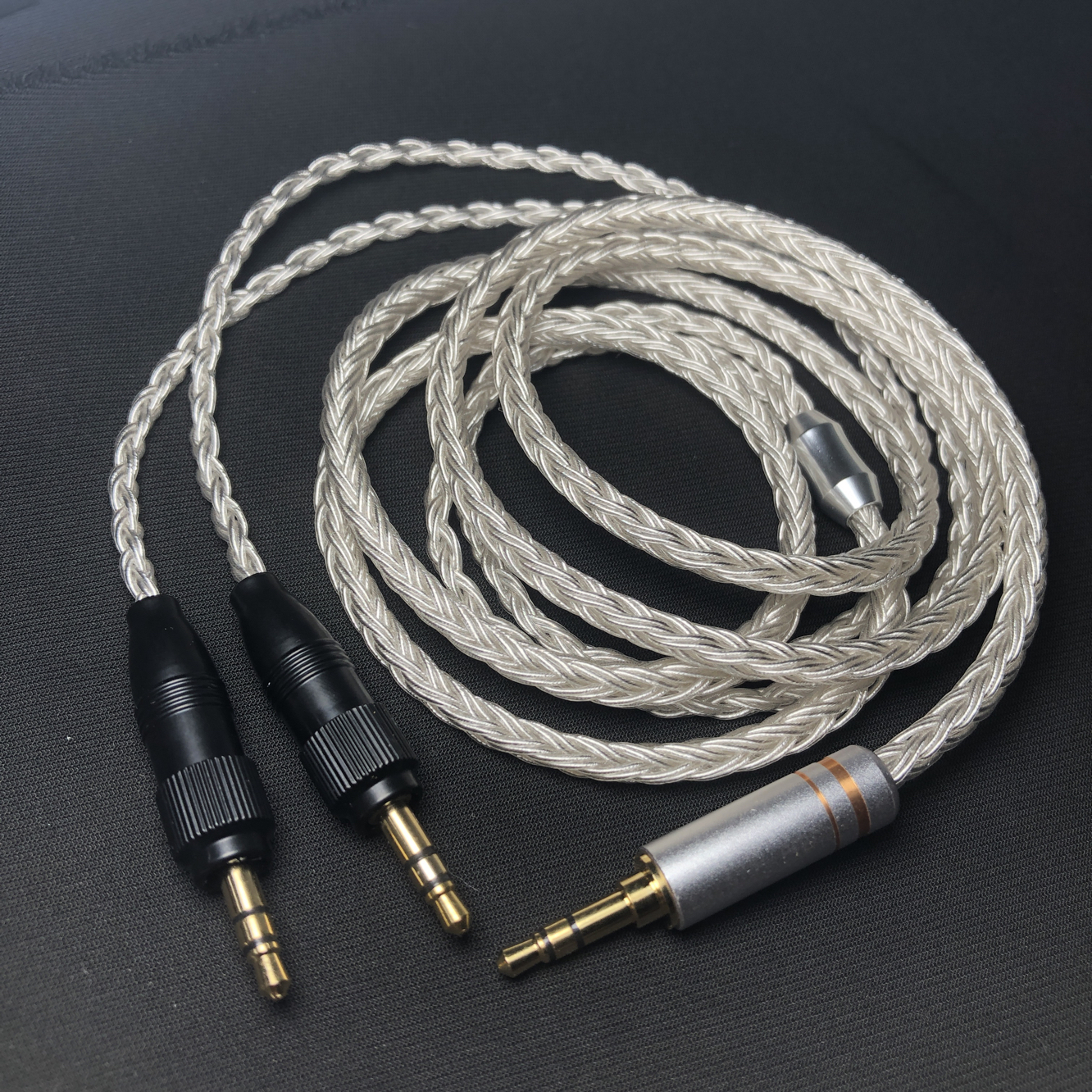 德聆格16股特价MDR-Z7M2 MDR-Z1R双3.5带锁银耳机升级线4.4平衡线