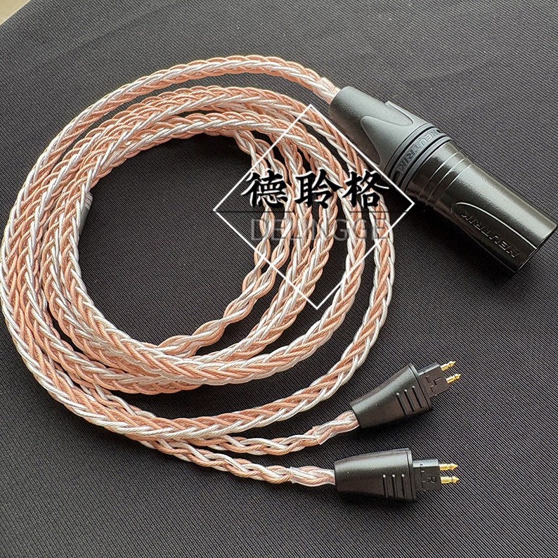 德聆格适用于Fostex TH909 TH900 MKII四芯卡农4.4平衡耳机升级线