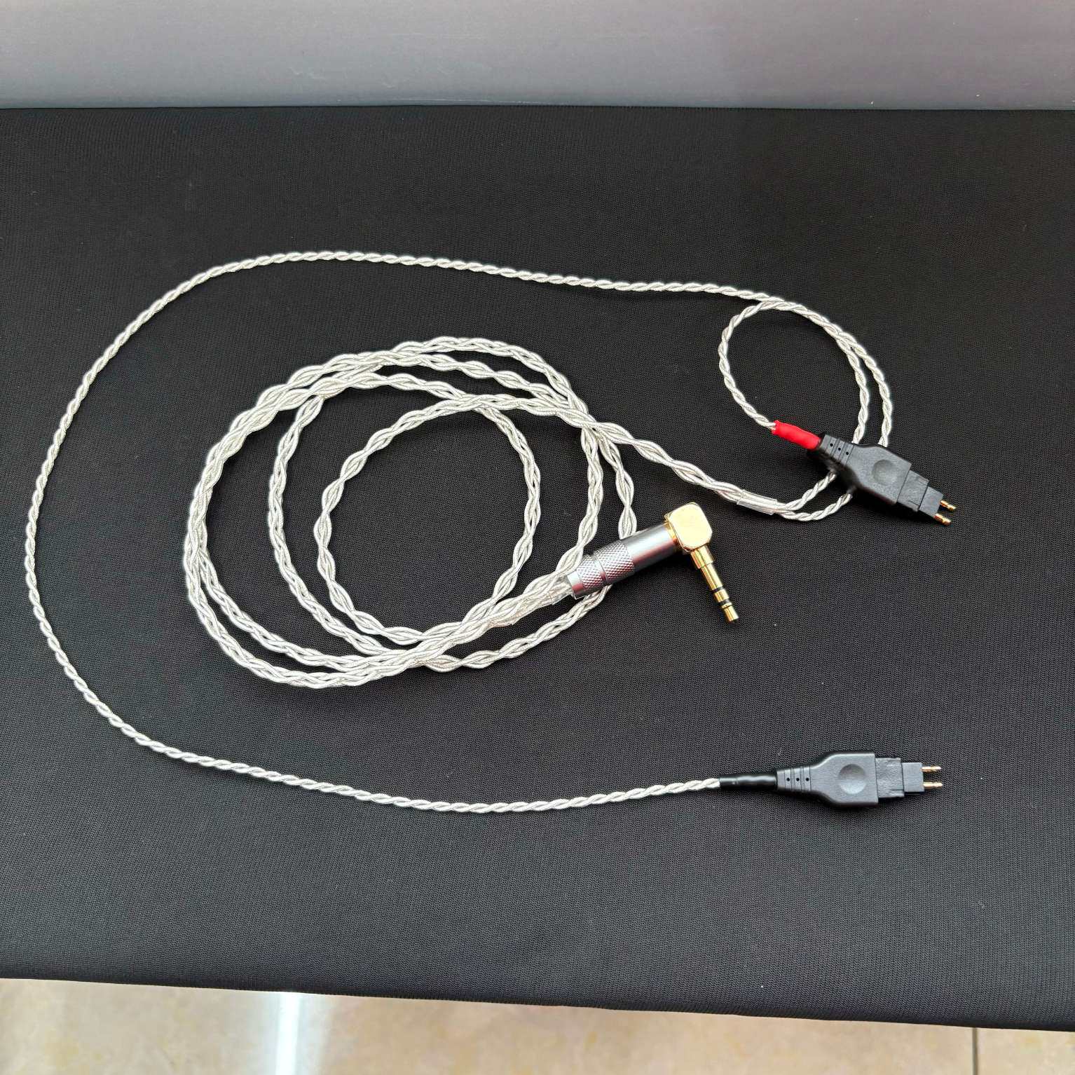 德聆格 适用森海hd25头戴耳机走卡槽专用升级线手工定制