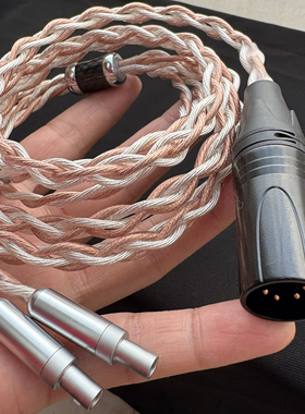 德聆格 超粗铜+银HD800s hd820耳机升级线 精品手工定制