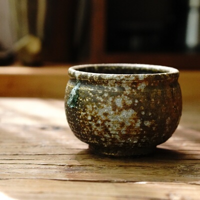 纯手工高温柴烧复古侘寂流釉结晶