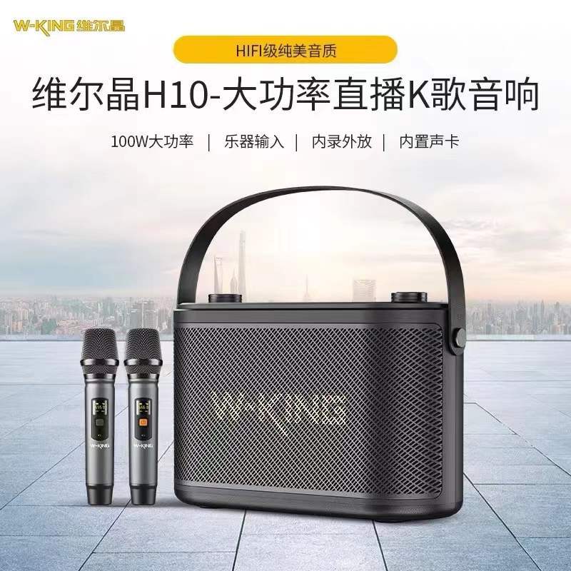 音响H10II新款发烧级户外便携式电吹管K歌直播蓝牙音箱手提