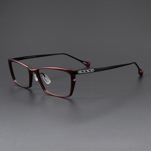 奥山清行Ken同款商务窄方眼镜框Okuyama男女纯钛近视镜架KO-117